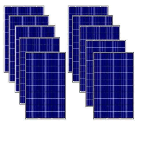 Kit de 10 placas solares Lubi 2700w