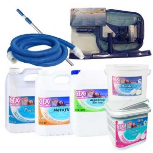 kit para limpieza y mantenimiento de piscinas