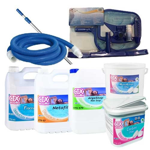 kit para limpieza y mantenimiento de piscinas