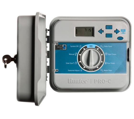 Programador de estaciones fijas hunter pro-c