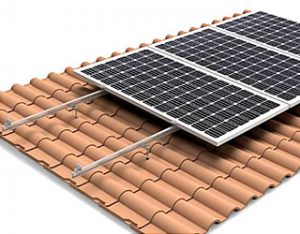 Estructuras coplanares para placas solares o paneles solares