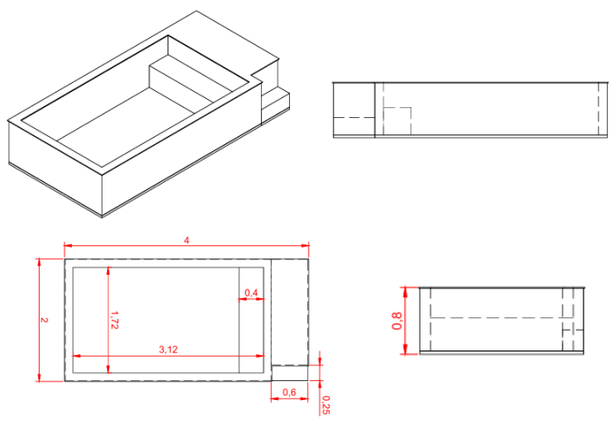 Piscina Elevada Mini Pool 2x4 Especificaciones Tecnicas