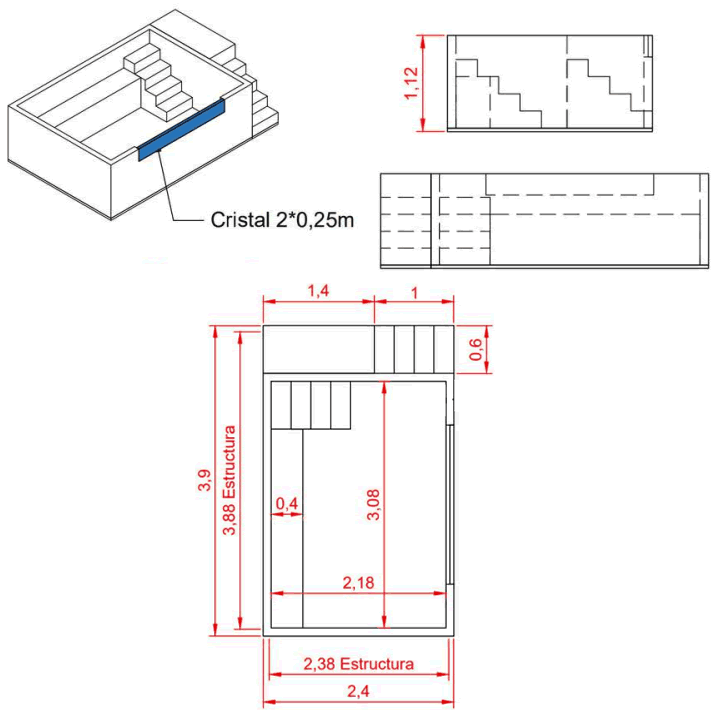 Piscina Elevada Miami Especificaciones Tecnicas 3.90mx2.4m